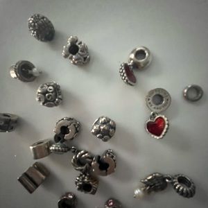 Lot of Pandora Silver Charms